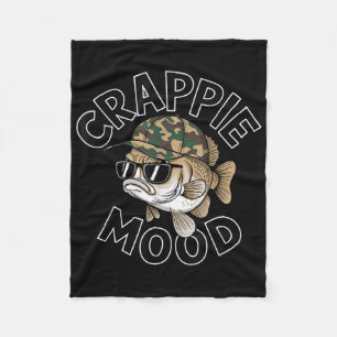 Cobertor De Velo Pesca de Crappie Humor de Crappie Presente Engraça