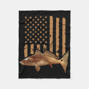 Cobertor De Velo Pesca de Rubicã Cauda de Tambor EUA Bandeira Ameri