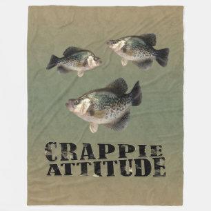 Cobertor De Velo Pesca Engraçada De Atitude De Crappie