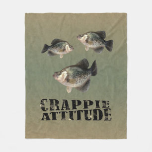 Cobertor De Velo Pesca Engraçada De Atitude De Crappie