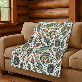 Cobertor De Velo Pescador do Lago Cozy House