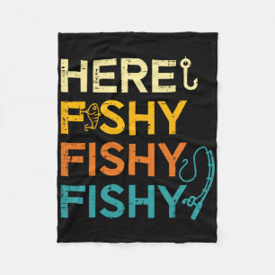 Cobertor De Velo Pescaria Aqui Pesca Retro Amante Da Pesca Pescador