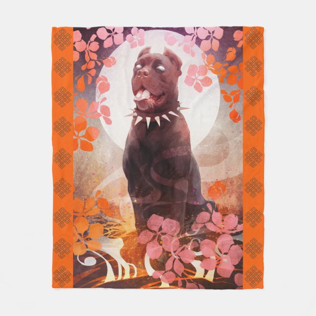 Cobertor De Velo Pêssegos M&S - Arte de Galen Dara - Flece Blanket (Frente)