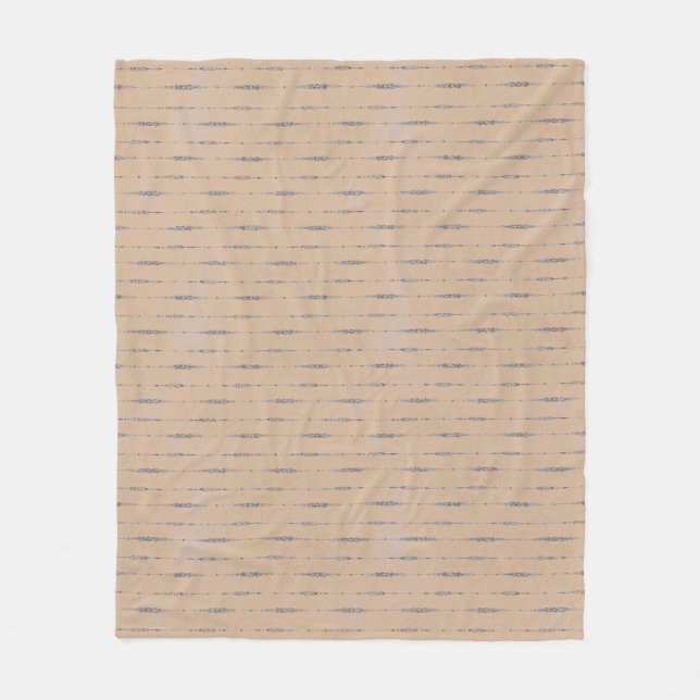 Cobertor De Velo Pessegueiros e cinzas de prata elegantes listradas (Frente)