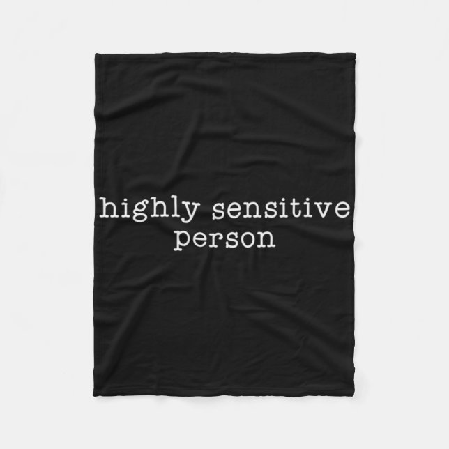 Cobertor De Velo Pessoa Altamente Sensível Hsp Resiste  (Frente)