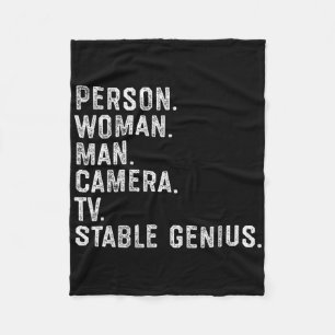 Cobertor De Velo Pessoa Mulher Homem Câmera Tv Estável Gênio Engraç