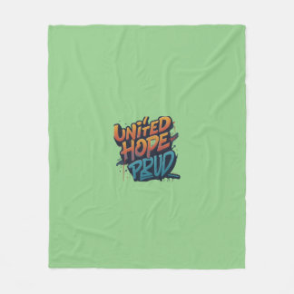 Cobertor De Velo Pessoas Orgulhosas da Esperança Unida