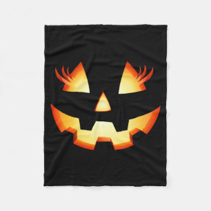 Cobertor De Velo Pestanetas de Jack O Lantern Rosto de Abóbora Hall