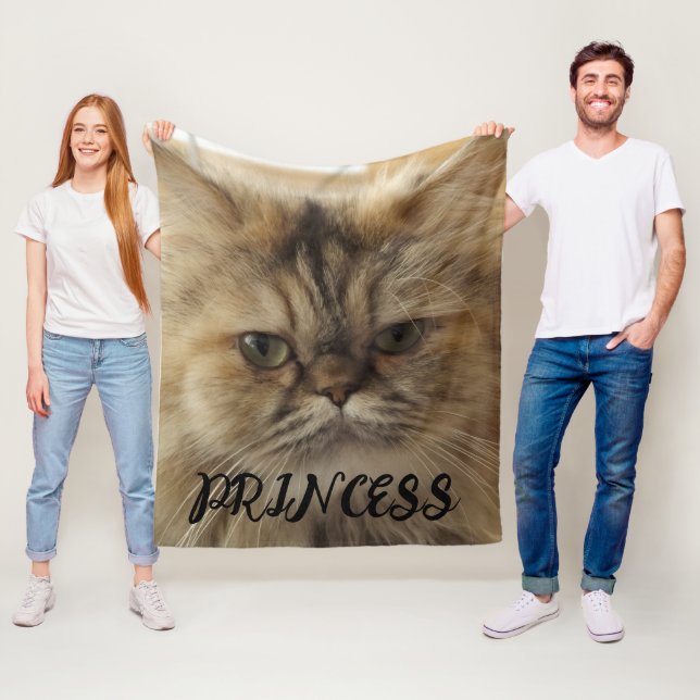 COBERTOR DE VELO PET CAT PHOTO FLEECE CUTOM BLANKET (In Situ)