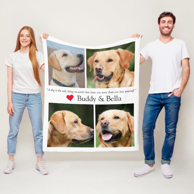 Cobertor De Velo Pet de Colagem de Fotos Moderna (In Situ)