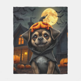 Cobertor De Velo Pet de Halloween Retrait Blanket Spooky Fleece Thr