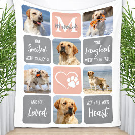 Cobertor De Velo Pet Dog Memorial Personalizado Cores Modernas 6 Fo
