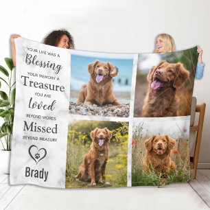 Cobertor De Velo Pet Loss Memorials Manter Foto Collage Pet