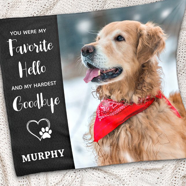 Cobertor De Velo Pet Memorial Pet Loss Simpatia Keepsasaame Foto (Criador carregado)