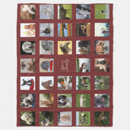 Cobertor De Velo Pet Photo Collage Blanket - Keepsasaac/Memorial Bu