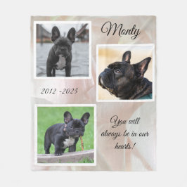 Cobertor De Velo Pet photo collage - pearl
