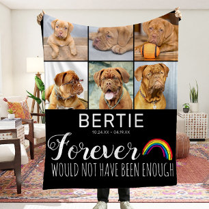 Cobertor De Velo Pet Rainbow Bridge Fotografia Collage Keepsasaet