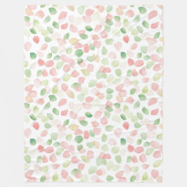 Cobertor De Velo Pétalas de Flor de Hortelã Rosa Desbotado Bonito  