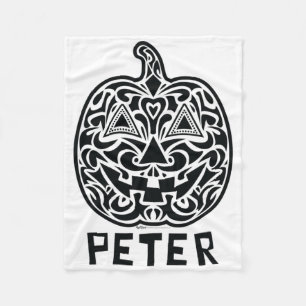 Cobertor De Velo Peter Halloween Sugar Skull Design