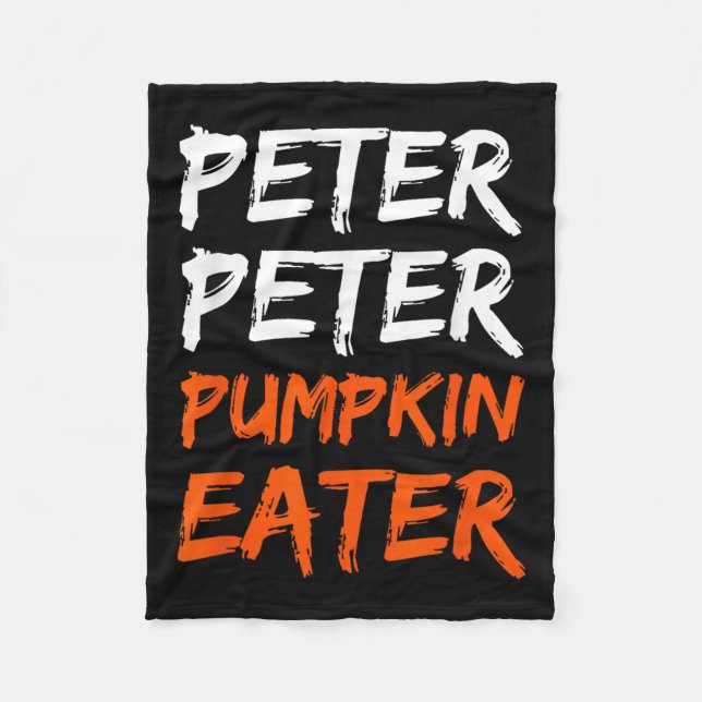 Cobertor De Velo Peter Pumpkin Costume Comer Halloween (Frente)