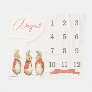 Cobertor De Velo Peter Rabbit   Etapa de 12 Meses da Baby Girl