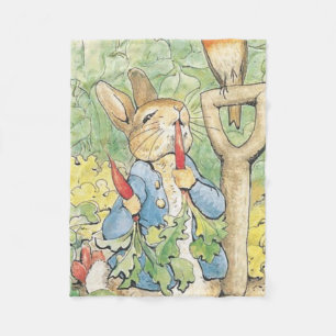 Cobertor De Velo Peter Rabbit In Garden - Beatrix Potter
