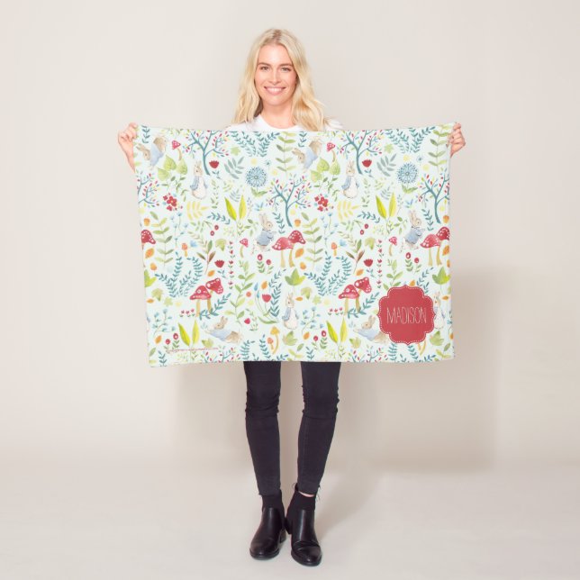 Cobertor De Velo Peter Rabbit | Padrão De Aquarela Encantada (In Situ)