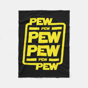 Cobertor De Velo Pew Pew Pew _ Ficção científica divertida