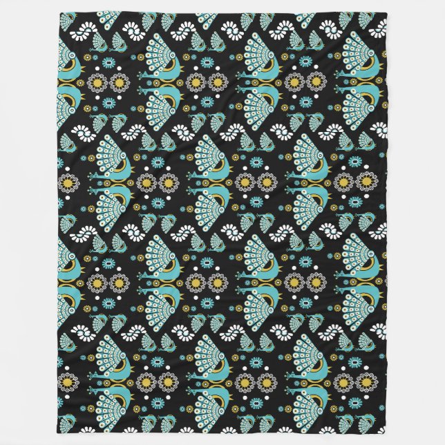 Cobertor De Velo Pheasants Peacock Art (Frente)