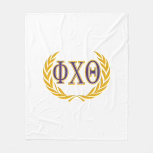 Cobertor De Velo Phi Chi Theta Grego com Coroa