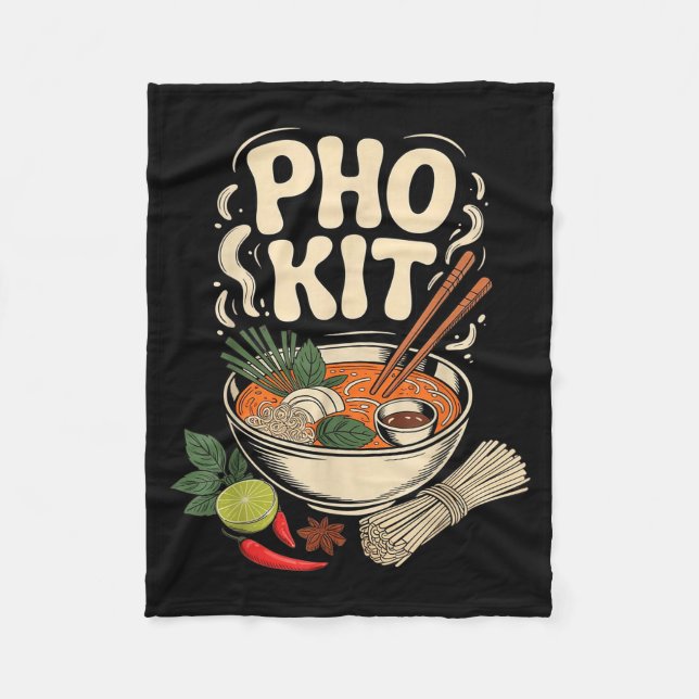 Cobertor De Velo Pho Kit Vietnamese Noodle Soup Bowl Herbs Lime Chi (Frente)