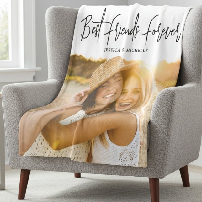 Cobertor De Velo Photo  Best Friends Name (Criador carregado)