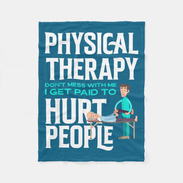 Cobertor De Velo Physical Therast Physical Therapy Funny Physical T (Frente)