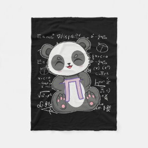 Cobertor De Velo Pi Day 3.14159 Algebra Matheme Anime Panda Bear