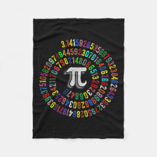 Cobertor De Velo Pi Day 3.14159 Pi - Símbolo Ciência E Professor De