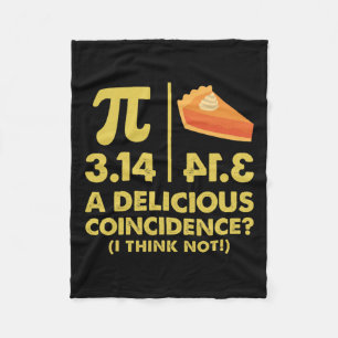 Cobertor De Velo Pi Day 3.14 A Deliciosa Coincidência Eu Acho Que N
