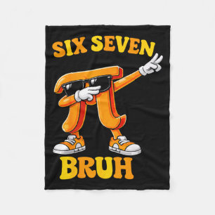 Cobertor De Velo Pi Day Engraçado Seis Sete Bruh 6 7 Meme de Matemá