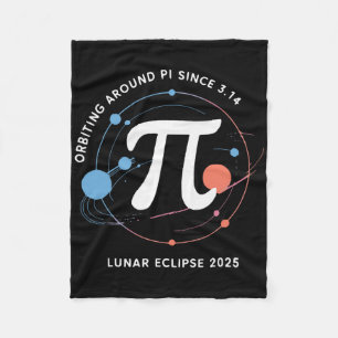 Cobertor De Velo Pi Day Lunar Eclipse 2025 Cosmic Math