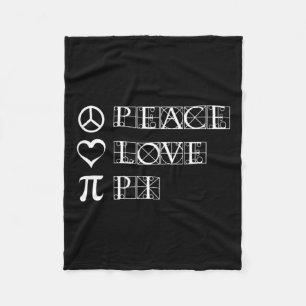 Cobertor De Velo Pi Day Peace Love Math Geometry Trigonometria