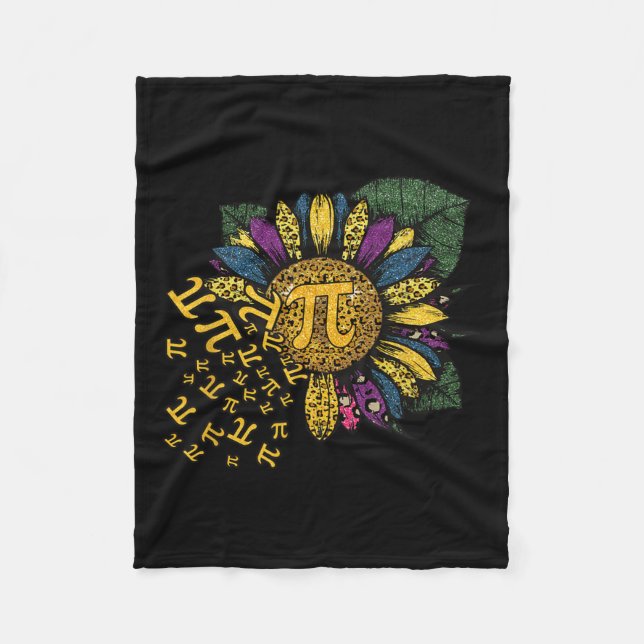 Cobertor De Velo Pi Day Sunflower 3 (Frente)