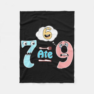 Cobertor De Velo Piada Matemática Engraçada 7 Comeu 9 Cute 67 Meme