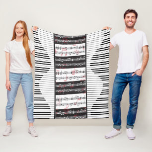 Cobertor De Velo Piano e música 2