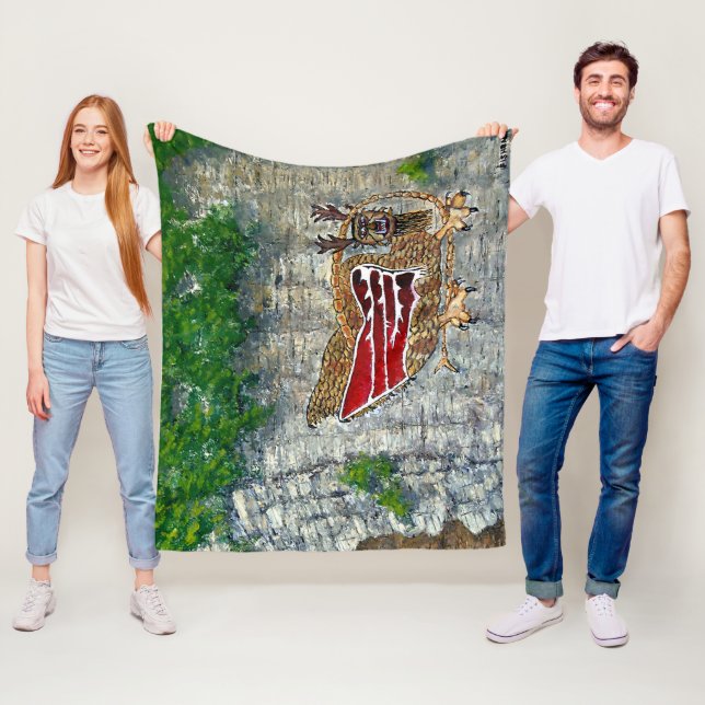 Cobertor De Velo Piasa Bird Illinois Native American Legend (In Situ)