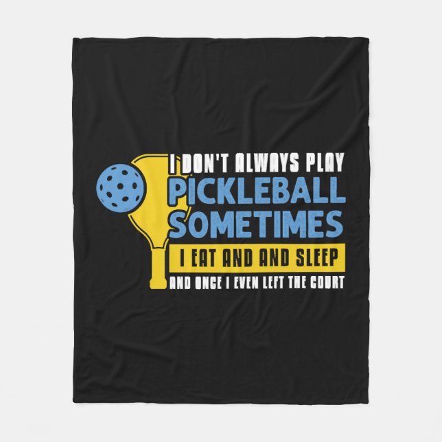 Cobertor De Velo Pickleball Adora Pileball Engraçado (Frente)