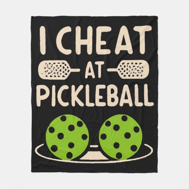 Cobertor De Velo Pickleball Engraçado (Frente)