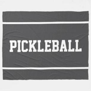 Cobertor De Velo PICKLEBALL Esporte Divertido Listras Brancas no Ci