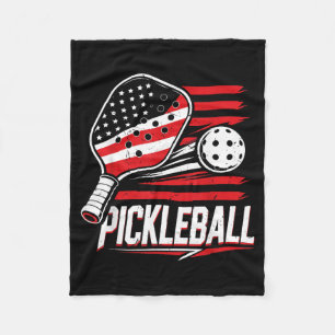 Cobertor De Velo Pickleball Feminino 4 de Julho Bandeira Americana