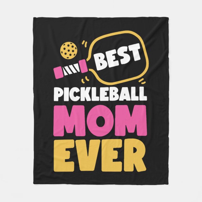 Cobertor De Velo Pickleball Mãe Melhor Mãe (Frente)