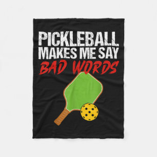 Cobertor De Velo Pickleball me faz dizer palavras ruins jogador eng
