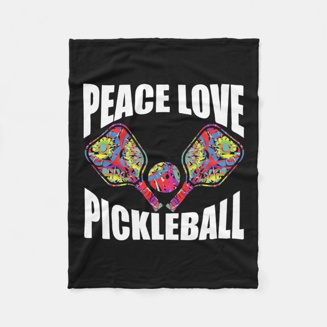 Cobertor De Velo Pickleball Paddle Design (Frente)